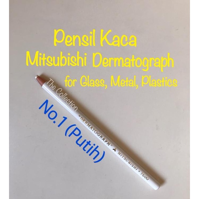 

ATK0648PK PUTIH no.1 Pensil Kaca Mitsubishi Dermatograph Gambar WHITE