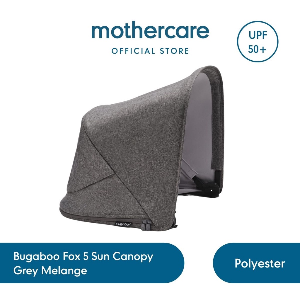 Bugaboo Fox5 Sun Canopy Grey Melange - Kanopi Stroller (Abu abu)