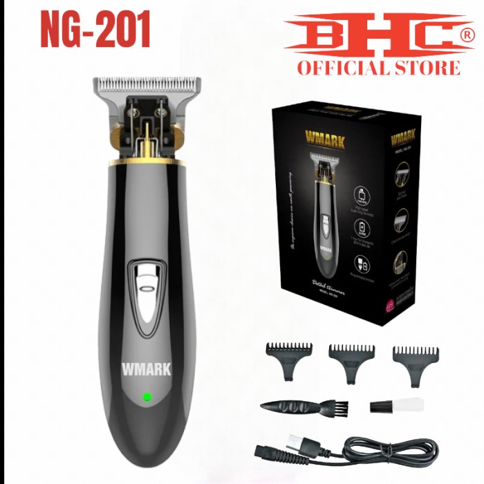 [New Ori] Wmark Ng-201 Trimmer Original Cordless / Mesin Cukur Rambut Terbatas