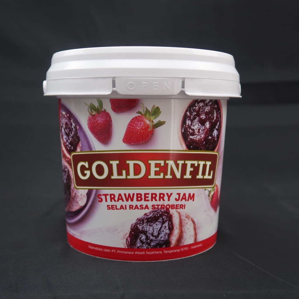 

Goldenfil Strawberry Blueberry Fruit Jam 1 Kg / Selai Stroberi Bluberi