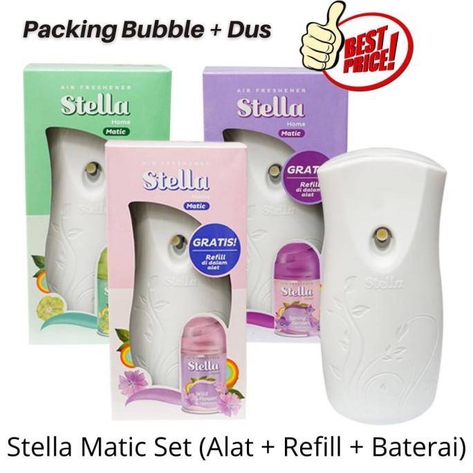 Stella Matic Set Alat + Refill Pengharum Ruangan Semprot Otomatis