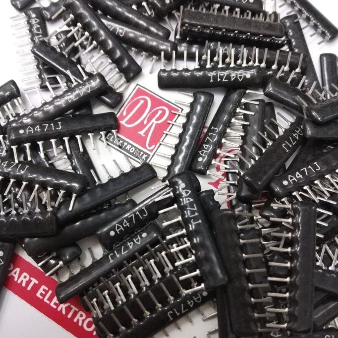 Baru Rpack r array resistor pack r-pack a471j 471 470ohm 470 ohm 9p 9 kaki dre3 Segera Dapatkan