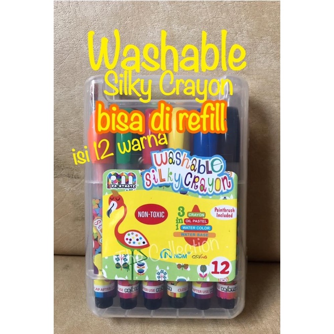 

ATK445PM PAKET PROMO isi 12 Washable Silky Crayon 4112SPP Paintmate