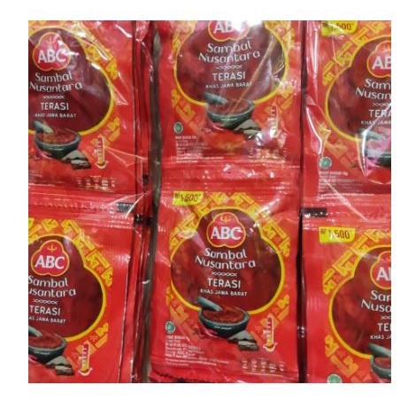 

Sambel Sambal Terasi Abc Sachet 1 Dus 10 Renceng