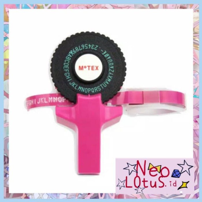 

Promo Emboss Tape Motex Label Maker Otomatis Alat Buat Name Tag Timbul Dll