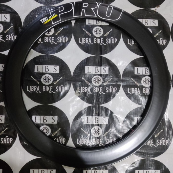 [COD] Satu Buah Rims Pro Tx02 Alloy 55Mm 36H 700 Hitam Rim Velg Fixie Diskon