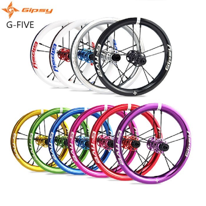 Promo Po Sepasang Wheelset Gipsy G-Five Alloy 12 Inch,Wheel Set G-Five 85/95