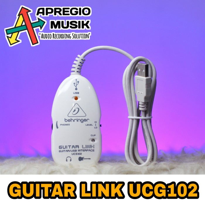 Soundcard Guitar gitar link ORIGINAL Behringer UCG 102 low noise