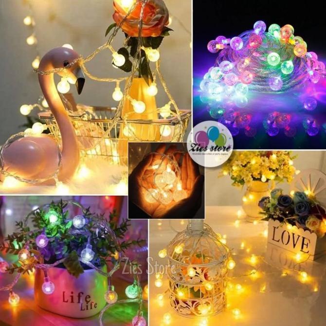 Lampu Tumblr LED Bulat / Lampu LED Mutiara Bulat 4,2 Meter