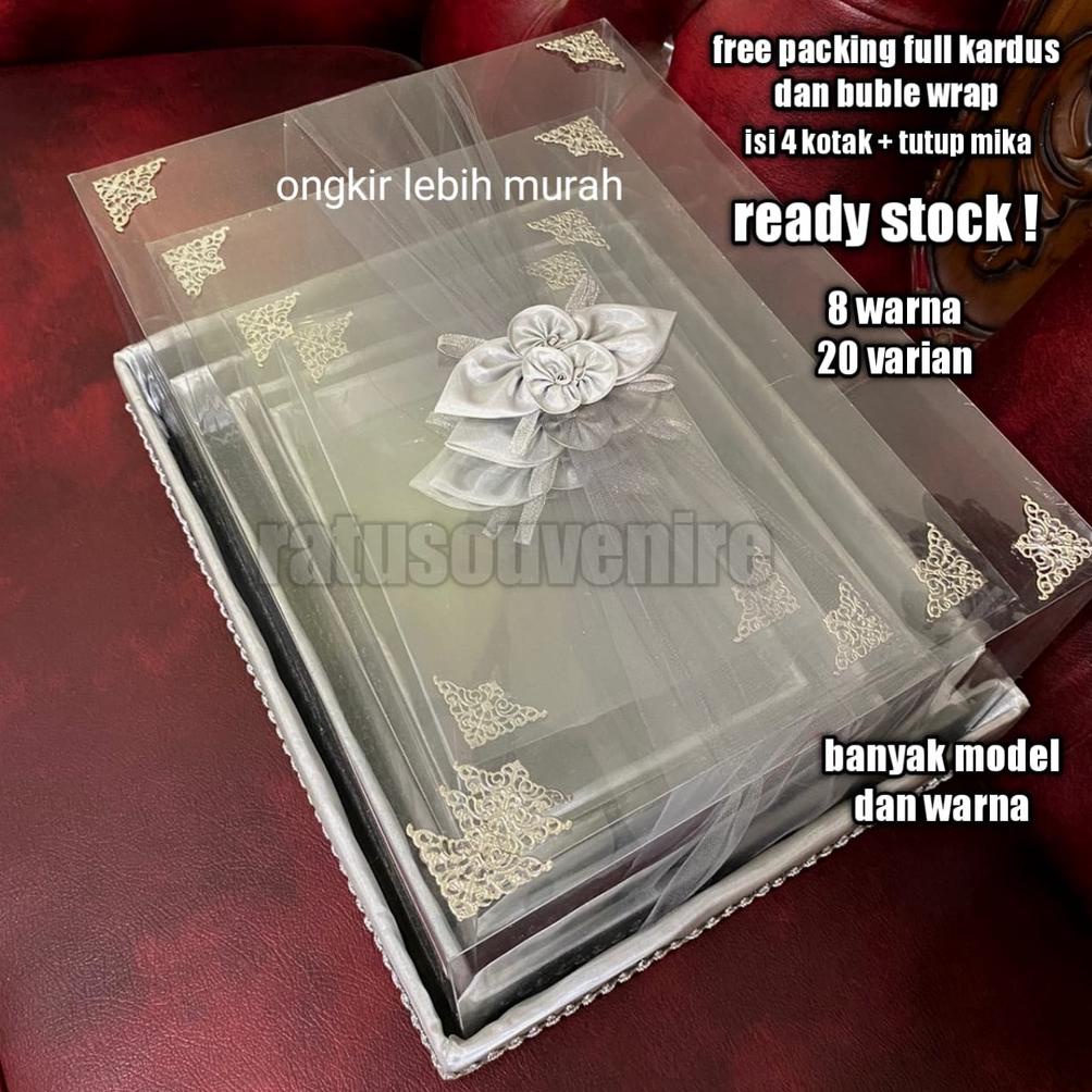 

BIG SALE Kotak Seserahan Pernikahan Set Lengkap isi 4 Box Hantaran Parcel Mika Unik Kekinian MURAH
