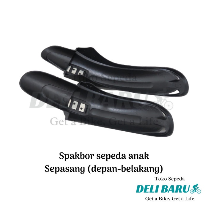 Deli Baru Spakbor Hitam Slebor Sepeda Anak Ukuran 12, 16, 18 Best