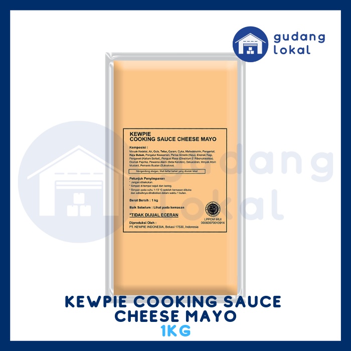 

Kewpie Cooking Sauce Cheese Mayo Keju Mayonais 1Kg