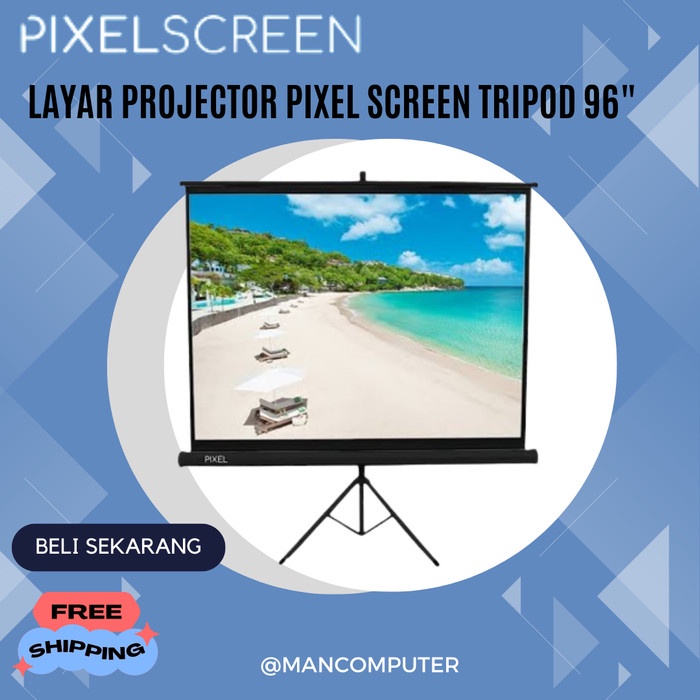 Hawas Layar Projector Pixel Tripod 96" Screen Tripod Xt96