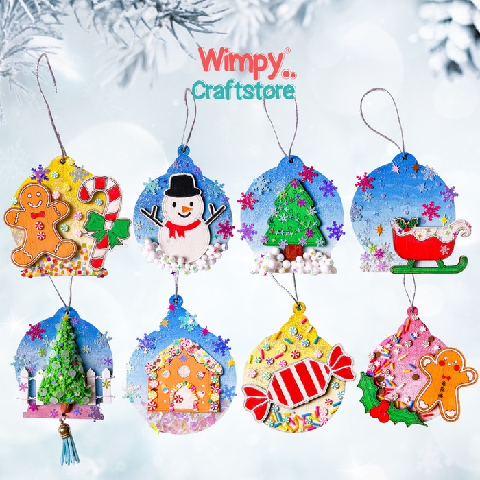 

Wimpy Craft Kit Christmas Ornament Art Set Dekorasi Hiasan Natal