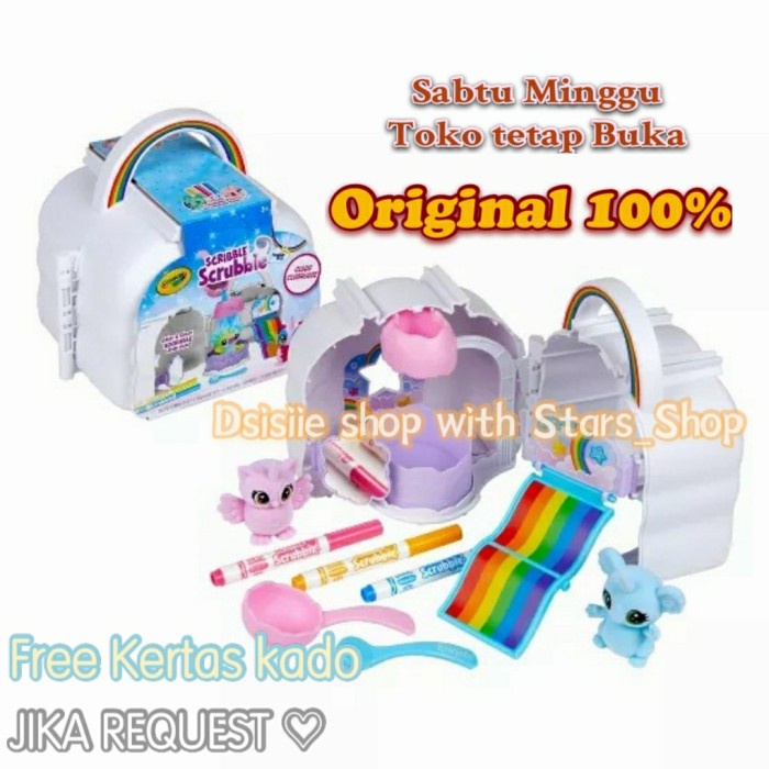 

Crayola Scribble Scrubbie Cloud Clubhouse Original /Mainan Kreatifitas