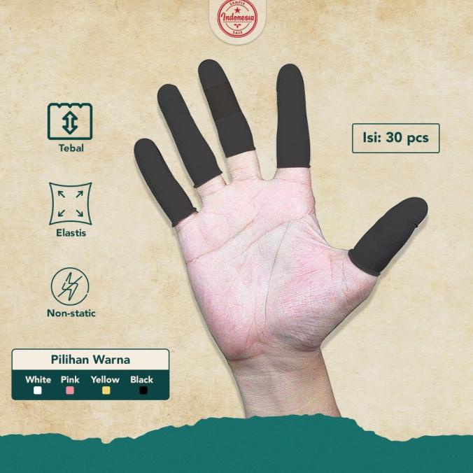 Sarung Jari / Finger Cot / Finger Gloves Latex Karet Paling Tebal