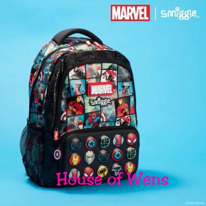 Smiggle Marvel Backpack Original - Tas Ransel Anak Original Terbaik