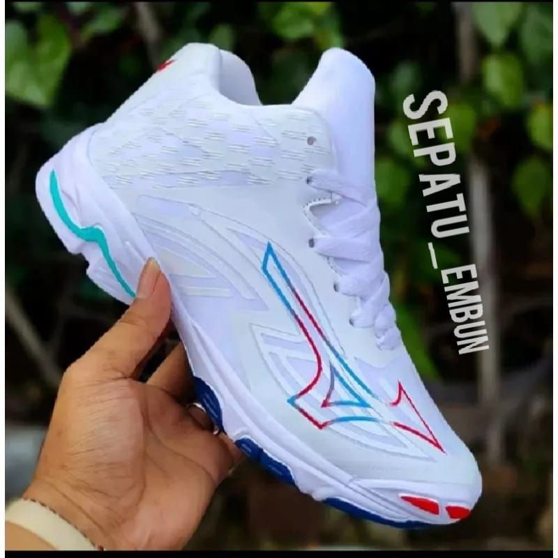 SEPATU MIZUNO PUTIH WANITA VOLI MIZUNO WLZ WAVE LIGHTNING VOLY CEWE KREN KEKINIAN 37-43