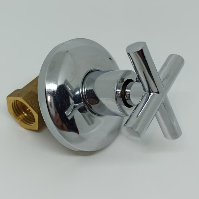 Paket Wall Shower Dinding Tembok + Stop Kran Tanam Kamar Mandi Best