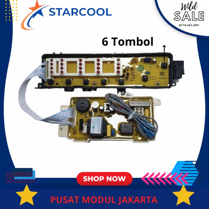 Toshiba Aw-F82S Modul Pcb Mesin Cuci Top Loading