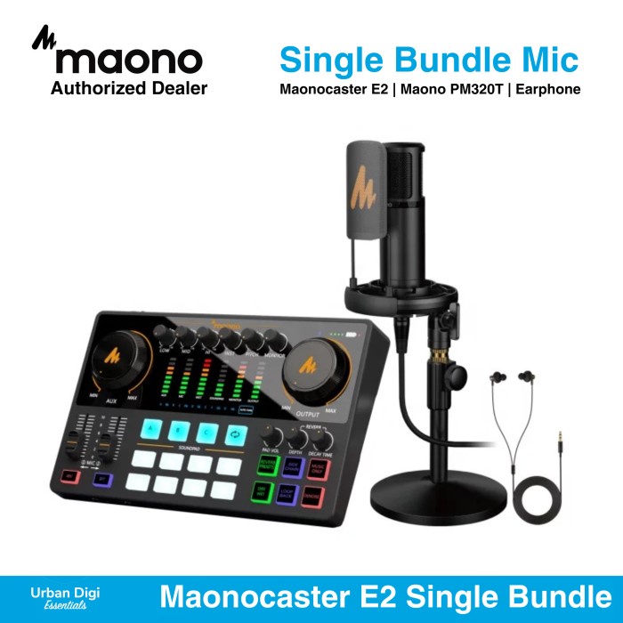 Maonocaster E2- A Single Mic Bundle - Paket Podcast Maonocaster AM E2