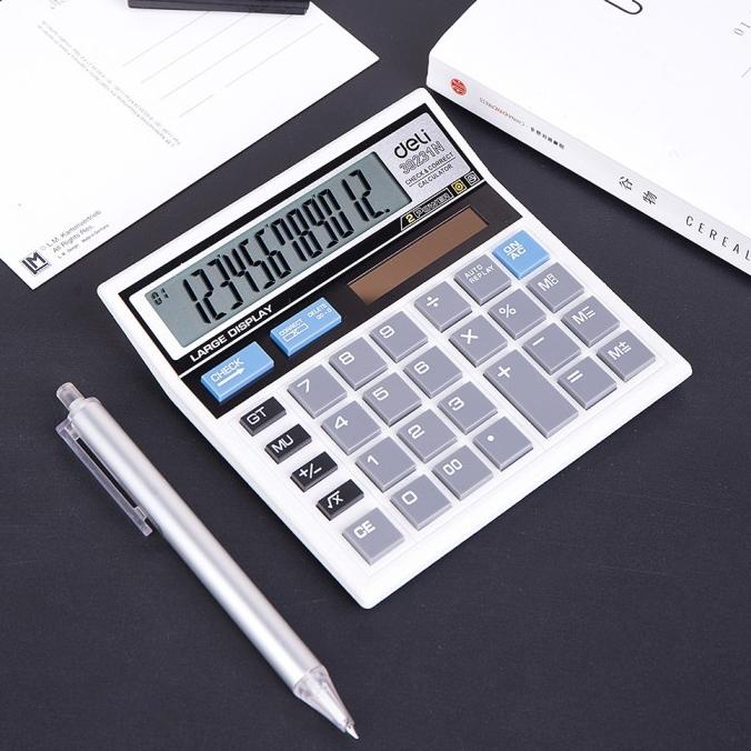 

TERLARIS DELI KALKULATOR DESKTOP 12 DIGIT ABUABU KLASIK GARANSI 3 TAHUN W39231N