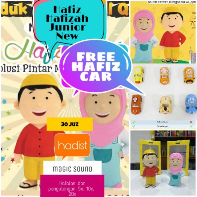 (Bonus Hafiz Car) New Hafiz Junior Hafizah Doll Garansi Alqolam Hafiz Hafizah Junior Dokter Profesi