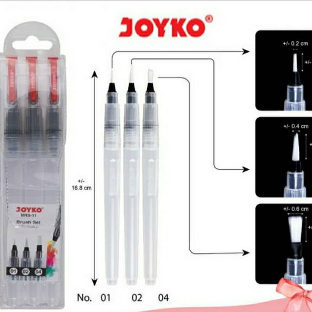 

Joyko Brs11 Water Brush Set Kuas Cat Air