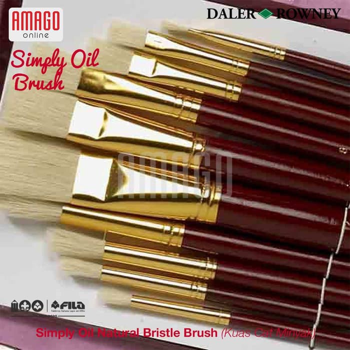 

Daler-Rowney Simply Oil Bristle Lh Brush Set 7 Pcs - 216940700