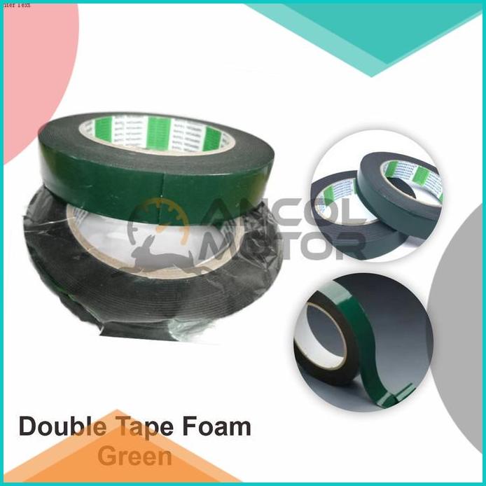 

Green Double Tape 1inci 5M Isolasi Perekat Serba Guna Foam Busa Hijau