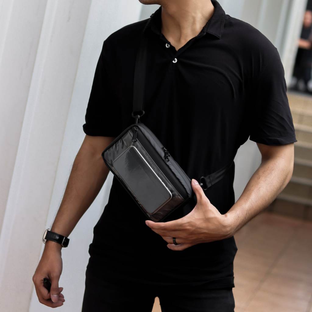 Handbag Pria Riverwave Arve Tas Hape Hp Sling Clutch Bag Anti Air