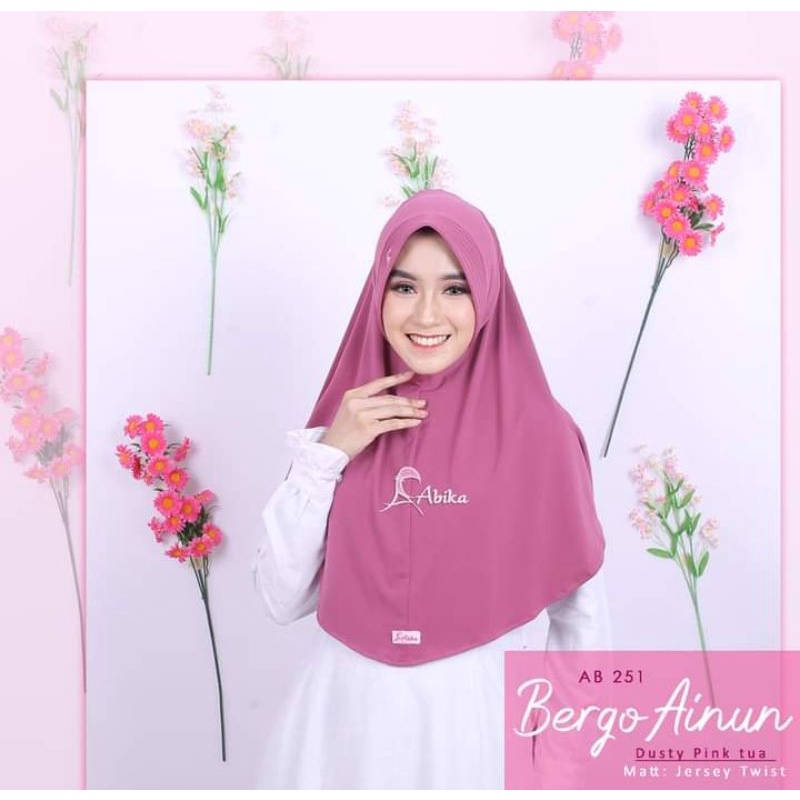 Abika Hijab - Bergo Ainun - Jilbab Instan Daily - Bergo Simple Nyaman