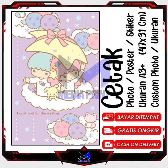 

Cetak Photo Poster Stiker Hello Kitu My Melody Kuromi Kucing lucu Helo Kity Hiasan dinding kartun anime Artpaper anak belajar Custom Ukuran A3+ A4 A5 A6 Edisi-11