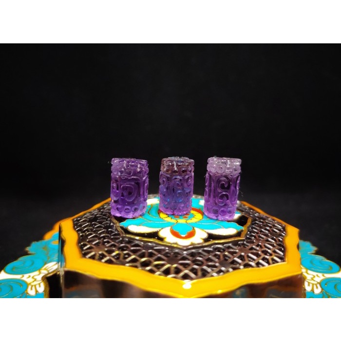 [Baru] Bead Batu Kristal Ametrine Amethyst Citrine No Holes 13Mm F314 Terbatas