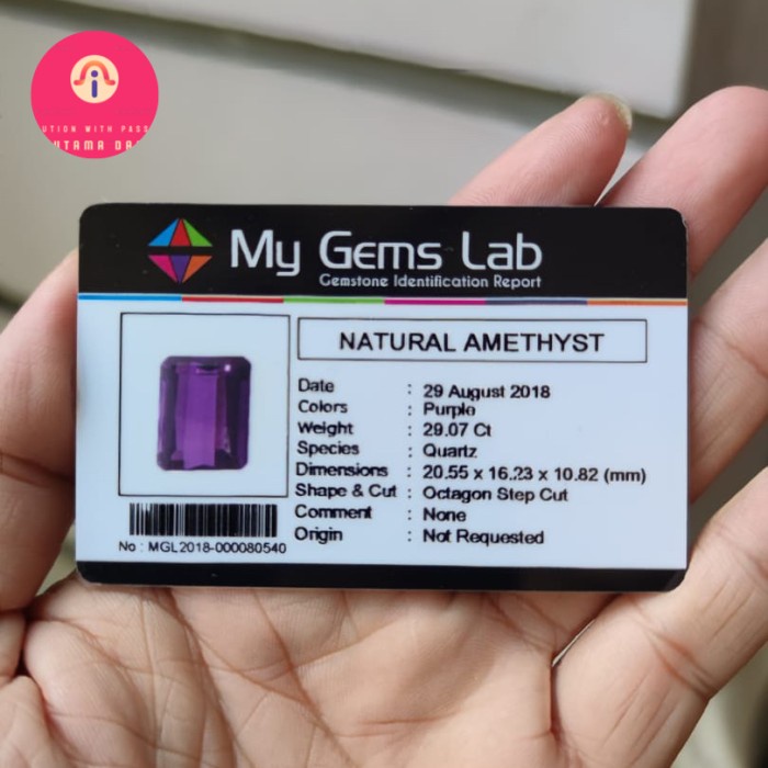 [Baru] Batu Natural Kecubung Amethyst Cutting Super Berkualitas