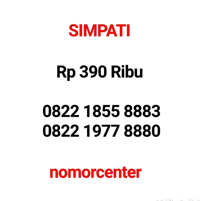 [Baru] Nomor Cantik Simpati 0822 1855 8883 Seri Kuartet 888 Hoki Bnm1 Terbaru