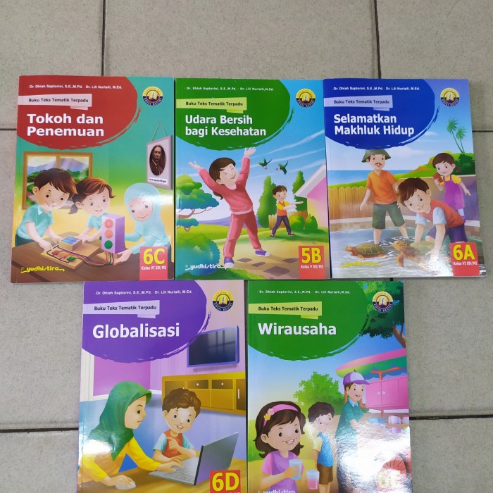 [New Ori] Buku Teks Tematik Kelas 6 Abcde Yudistira Limited