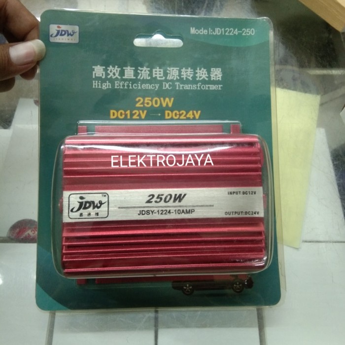 [New] Step Up Jdw 250Watt Input Dc 12V Output Dc 24V Step Up 10A Terbaru