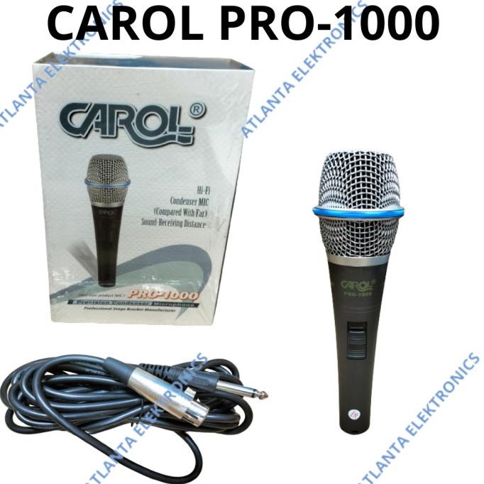 Mic Kabel Condenser Carol Pro -1000 Originalnya  Premium