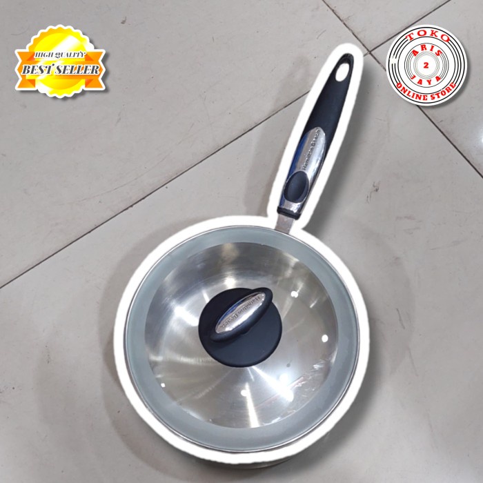 [Ori] Sauce Pan Hamilton Beach 22 Cm Double Bottom Stainless Super Tebal Terbatas