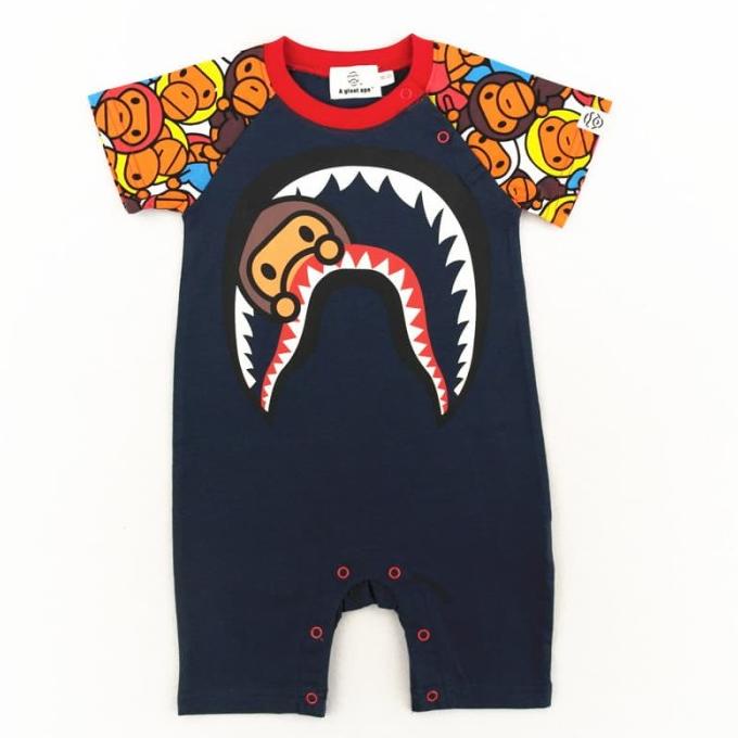 Bape Baby Jumper Baby Romper Baju Bayi Newborn Baby Milo Original