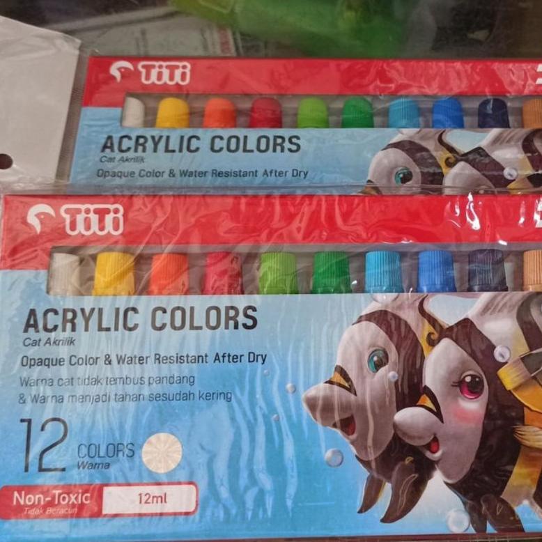 

Terjangkau - Cat Acrylic 12 warna Titi Joyko