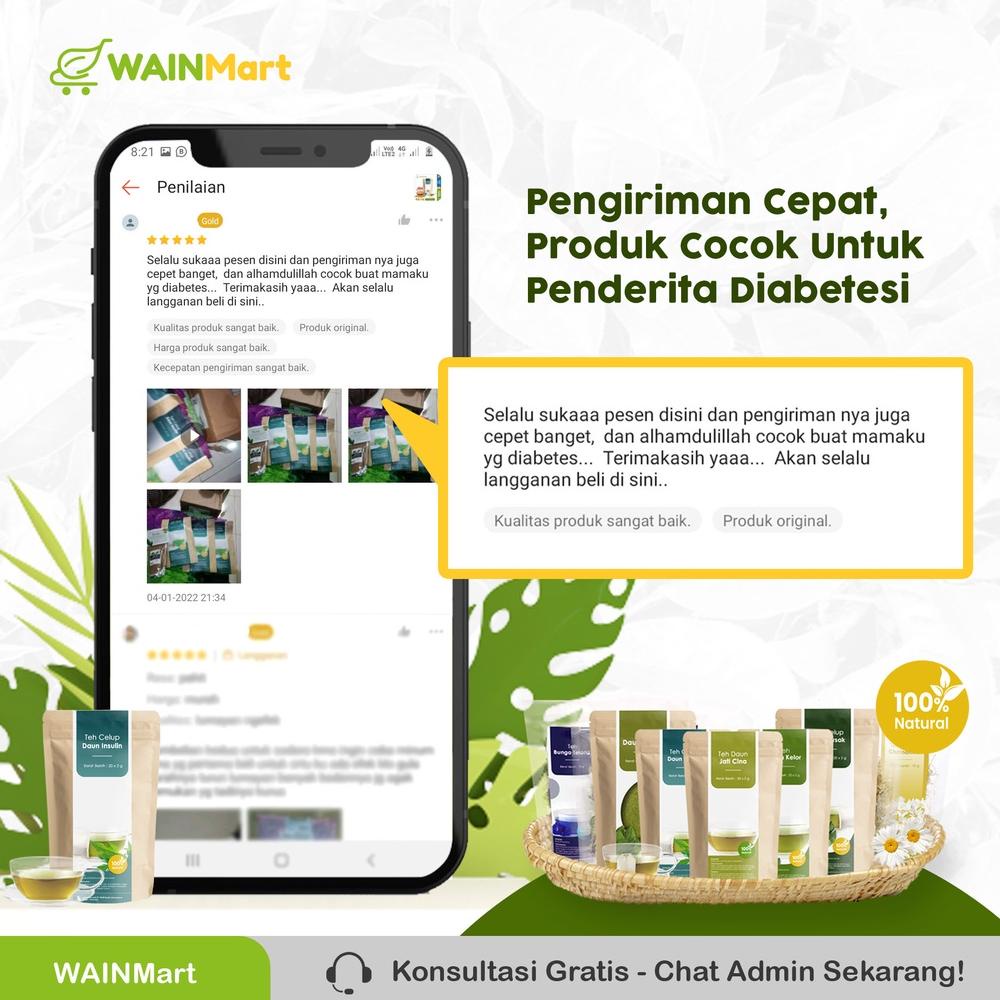 

Model baru - ANTI DIABETES Teh Daun Insulin Obat Diabetes dan Anti-Kanker !