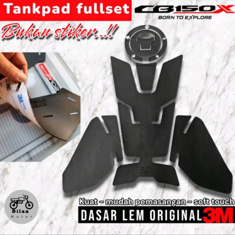 Tankpad 150X Carbon Pattern Stiker CB150X