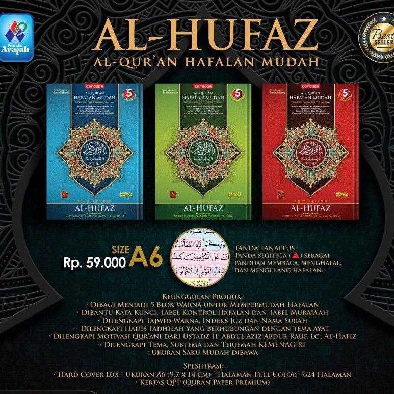 Kekinian - AL HUFAZ A6 HC Quran Terjemah Hafalan Mudah Al Hufaz A6 HC Dilengkapi Wakaf Ibtida Tanda 
