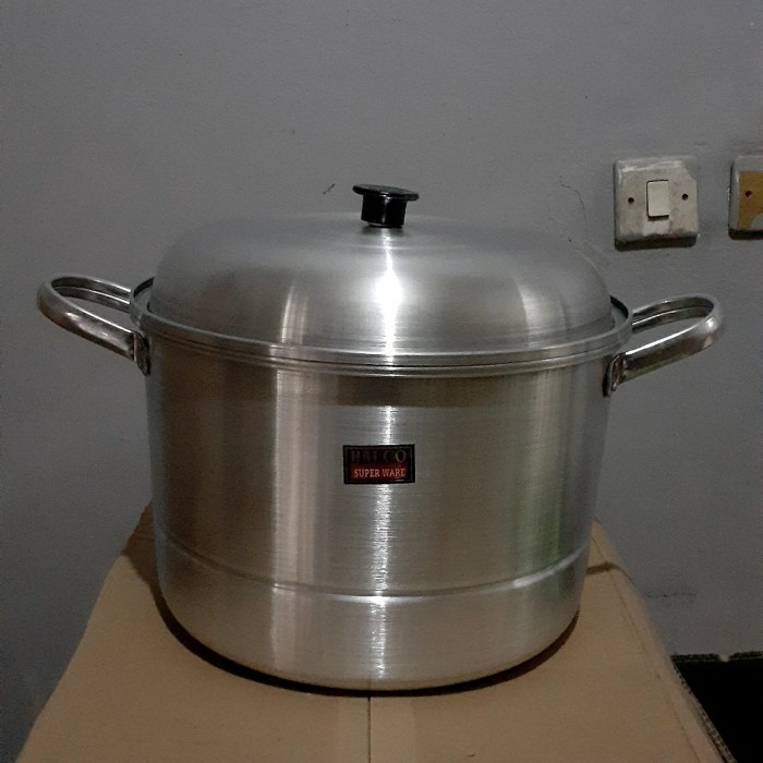 [Ori] Panci Serbaguna Halco 32Cm/Langseng Halco 32Cm/Dandang 32Cm Berkualitas