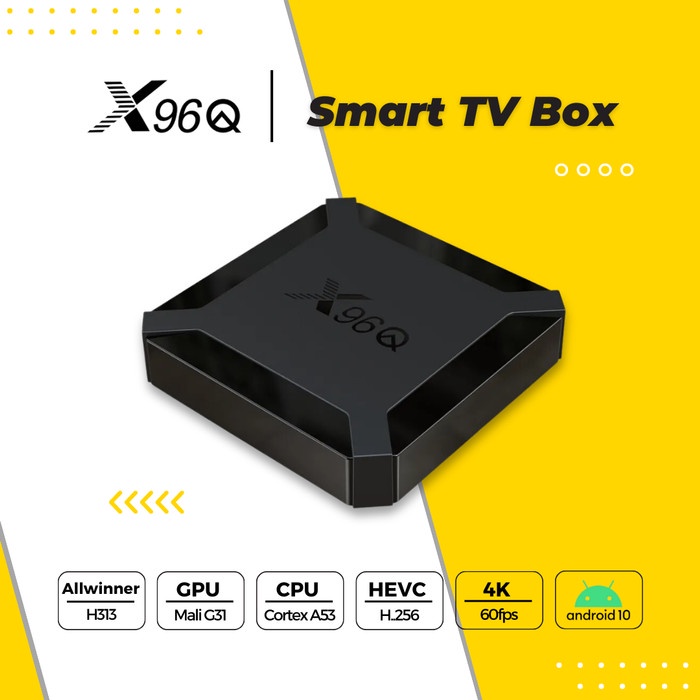 [Original] Android Tv Box X96Q 2/16 Gb Allwinner H313 - Mini Smart Tv Box Limited