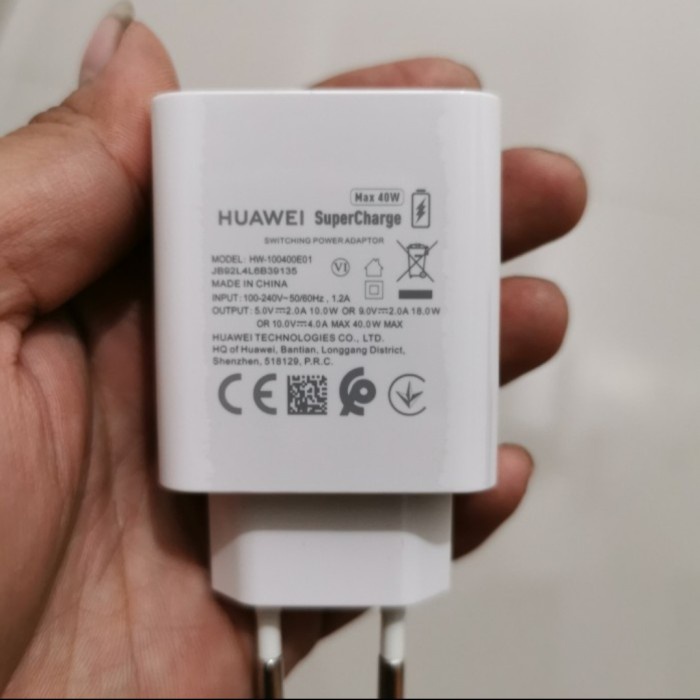 [Original] Adapter Kepala Charger Huawei 40Watt Muncul 40W Super Charger Copotan Terbaru
