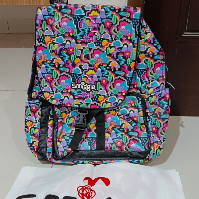 [Original] Smiggle Glee Unicorn Black/ Tas Ransel Anak Prempuan/ Kado Terbaru