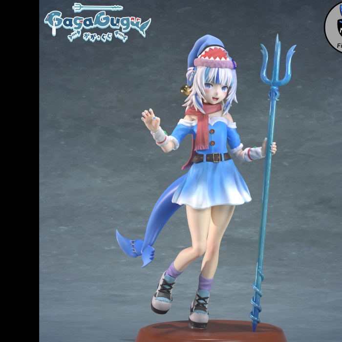 ✅Baru Gawr Gura Hololive Christmas Resin Kit Figure Terbaru